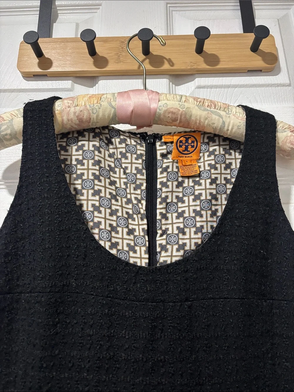 Tory Burch Black Wool Dress